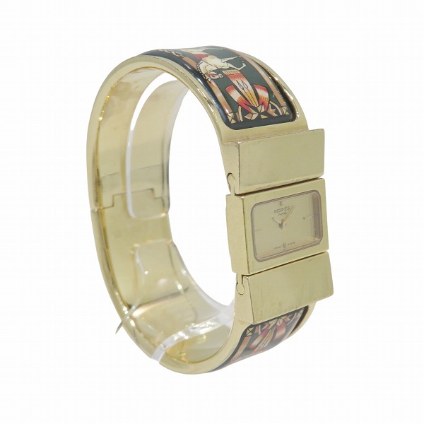 エルメス Hermes ロケ エマイユ L01.201 七宝焼き クォーツ 時計 腕時計 レディース【中古】