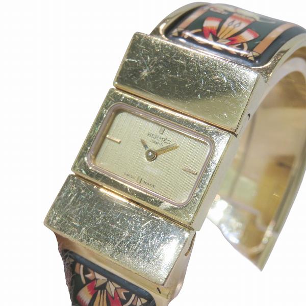 エルメス Hermes ロケ エマイユ L01.201 七宝焼き クォーツ 時計 腕時計 レディース【中古】