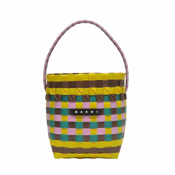 マルニ ポッドキッドバッグ M00332M00IW マルチカラー バッグ ハンドバッグ かごバッグ レディース【中古】