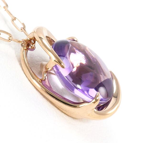 スタージュエリー　K10ゴールド アメジスト ダイヤモンド ネックレス スタージュエリーK10ゴールド アメジスト ダイヤモンド ネックレス