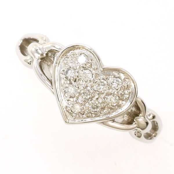 PT900 プラチナ リング 指輪 4号 ダイヤ 0.07 総重量約3.1g 中古ジュエリー 