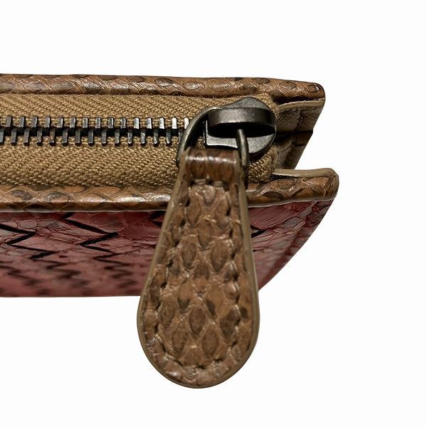 ボッテガ ヴェネタ イントレチャート パイソン 長財布 ユニセックス