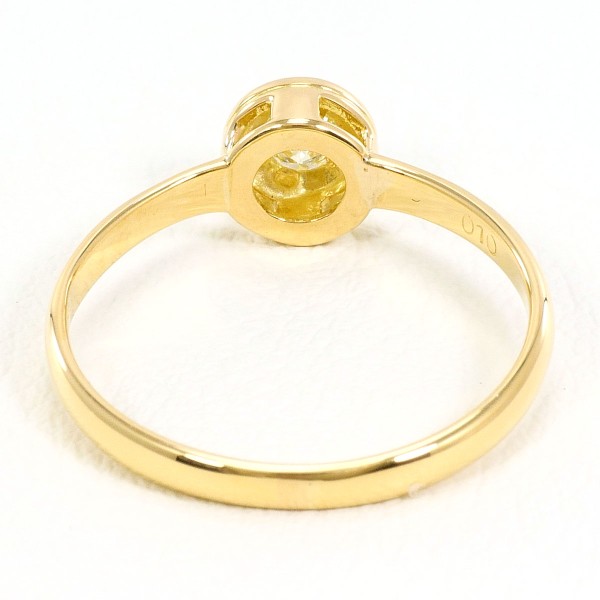 K18 18金 YG イエローゴールド リング 指輪 10.5号 ダイヤ 0.10 総重量  