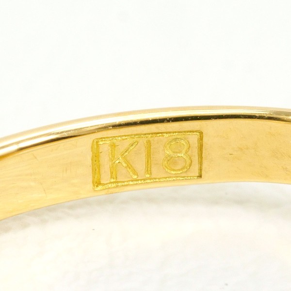K18 18金 YG イエローゴールド リング 指輪 10.5号 ダイヤ 0.10 総重量  
