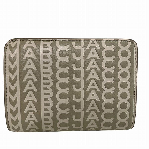 マーク・ジェイコブス ロゴ PVC ベージュ 財布 2つ折り財布 レディース【中古】