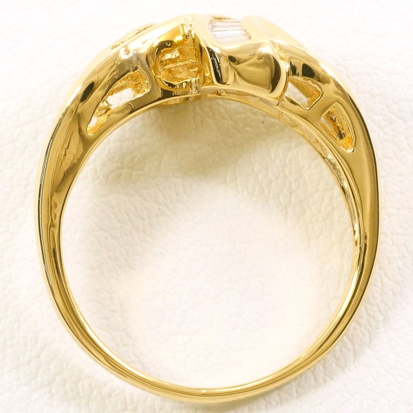 K18 18金 YG イエローゴールド リング 指輪 10号 ダイヤ 0.54 カード  