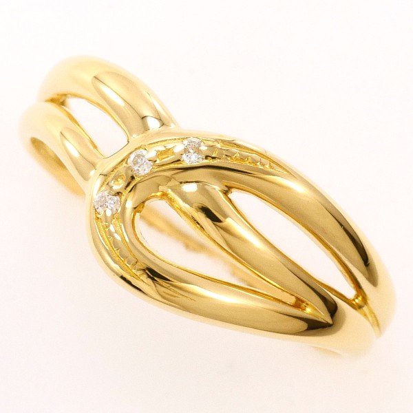 ラブ＆ヘイト K10YG リング 指輪 11号 ダイヤ 総重量約1.9g 中古ジュエリー 