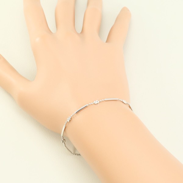 ヴァンドーム青山 PT850 ブレスレット 箱 総重量約2.3g 約17.5cm 中古