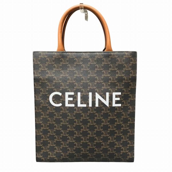 セリーヌ CELINE トリオンフ バーティカルカバ 2WAY バッグ トートバッグ ショルダーバッグ レディース【中古】