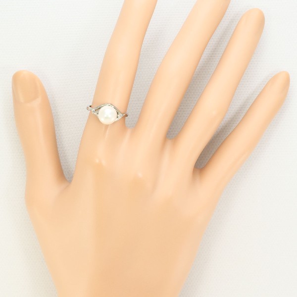 1.5ct天然ダイヤモンドリング 11.5号 K18WG チャネルセッティング  