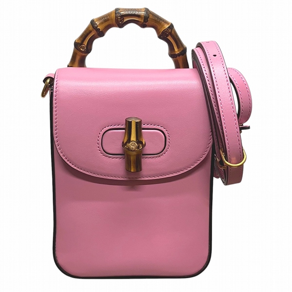 グッチ GUCCI バンブー 702106 3WAY リュック バッグ ショルダーバッグ ハンドバッグ レディース【中古】