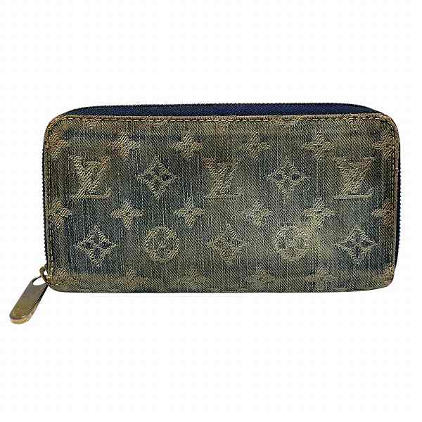 ルイヴィトン Louis Vuitton モノグラムデニム ジッピーウォレット M95341 ラウンドファスナー 長財布 ユニセックス【中古】
