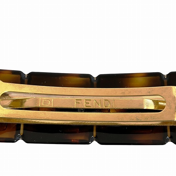 フェンディ FENDI ズッカ 髪留め ブランド小物 バレッタ レディース