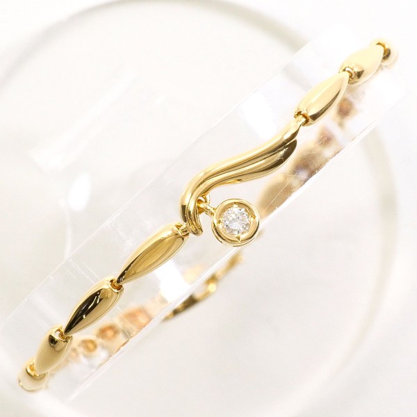 K18 ゴールドブレスレット ダイヤ K18イエローゴールドダイヤモンド