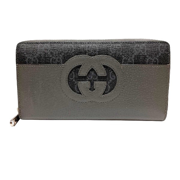 グッチ GUCCI カットアウト インターロッキングG ジップアラウンドウォレット 701423 長財布 ユニセックス【中古】