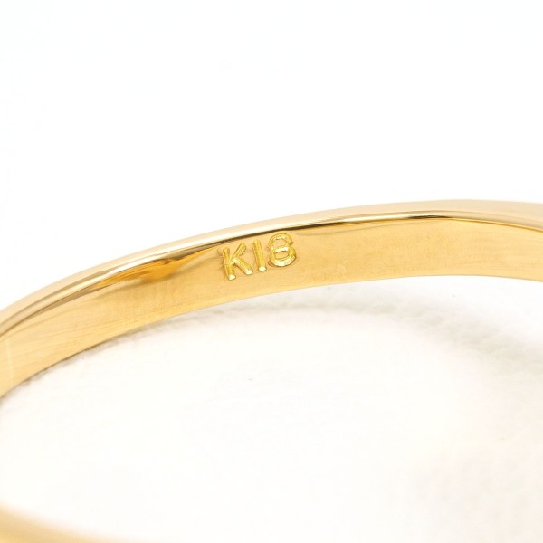 K18 18金 YG イエローゴールド リング 指輪 10号 パール(真珠) 約7mm 総重量約2.5g 中古ジュエリー