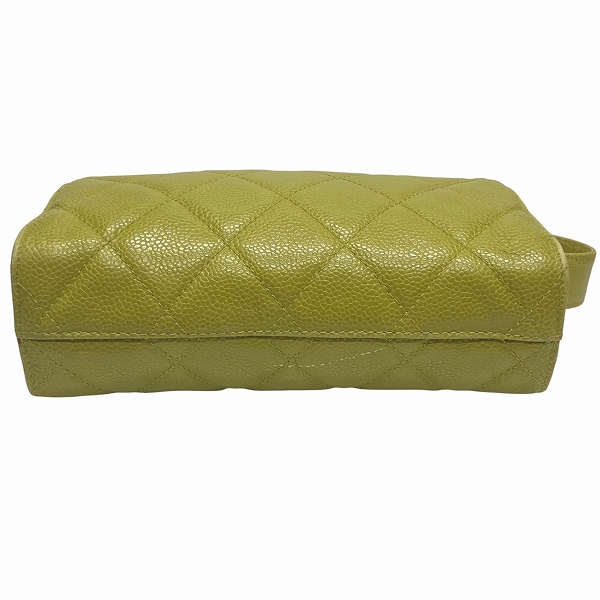 シャネル CHANEL マトラッセ キャビアスキン ライトグリーン バッグ ウエストポーチ ボディバッグ レディース【中古】 シャネル CHANEL マトラッセ キャビアスキン ライトグリーン バッグ