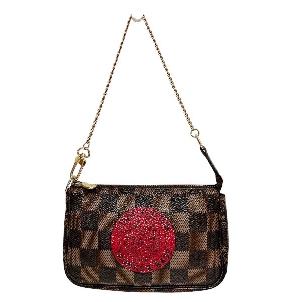 ルイヴィトン Louis Vuitton ダミエ ミニポシェットアクセソワール N58011 ポーチ バッグ レディース【中古】