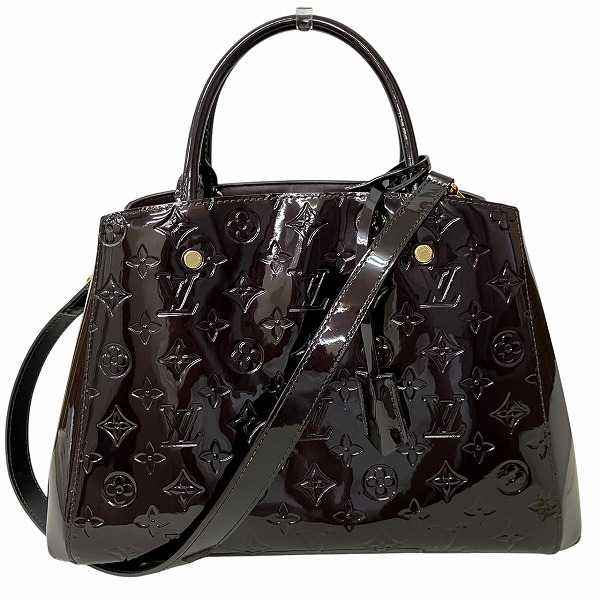 ルイヴィトン Louis Vuitton ヴェルニ モンテーニュMM M50168 バッグ ハンドバッグ ショルダーバッグ レディース【中古】