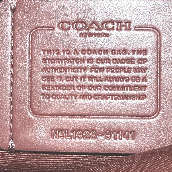 コーチ COACH デイジー ライリーアップリケ 91141 レザー 2WAY バッグ