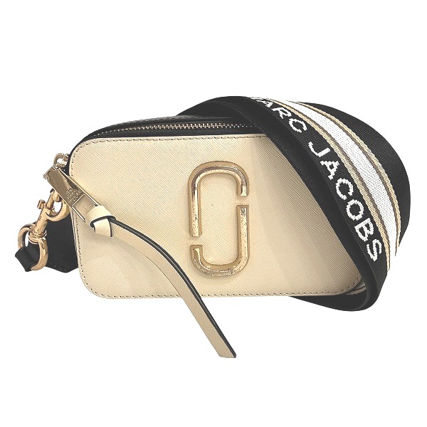 マーク・ジェイコブス ブラック×アイボリー バッグ ショルダーバッグ レディース【中古】