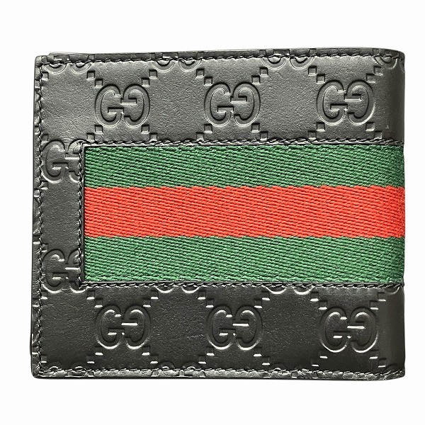 グッチ GUCCI シェリーライン 408826 GGシグネチャー 2つ折り財布 ユニ