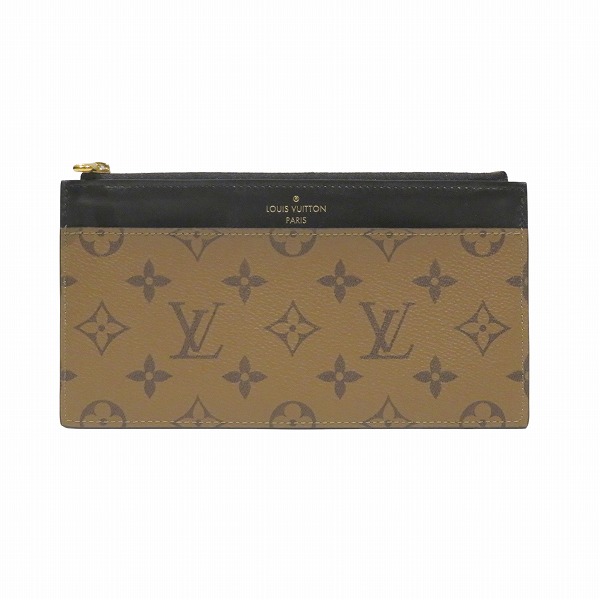 ルイヴィトン Louis Vuitton モノグラムリバース スリムパース M80390 長財布 ケース ユニセックス【中古】