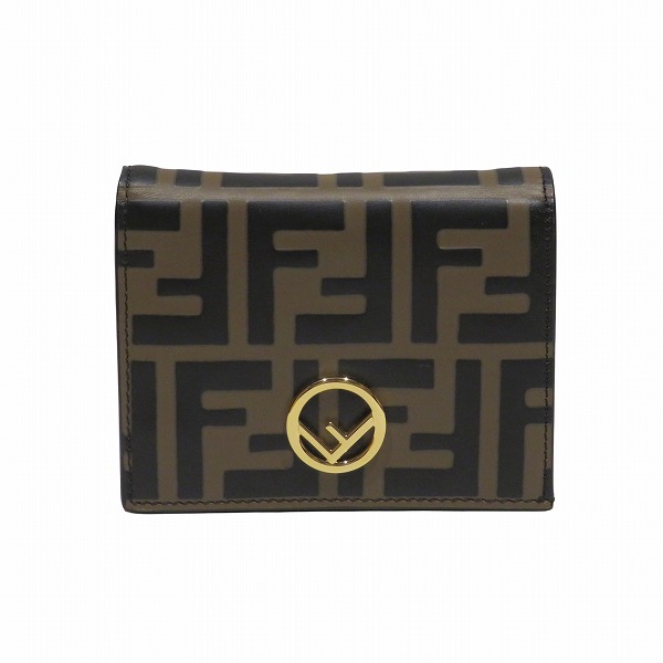 フェンディ FENDI エフイズ 8M0420 スモールウォレット 2つ折り財布 レディース【中古】