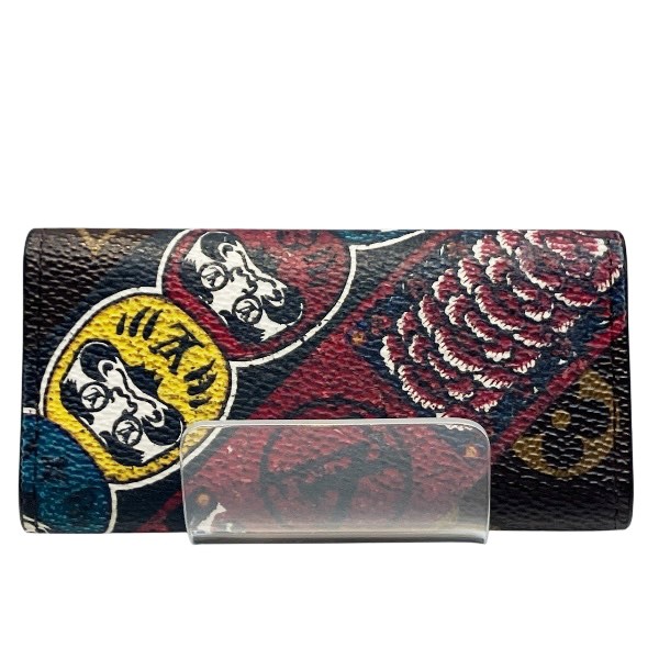 ルイヴィトン Louis Vuitton モノグラム ミュルティクレ4 M67252 4連 キーケース 山本寛斎コラボ 歌舞伎 ダルマ ユニセックス 小物【中古】 ルイヴィトン Louis Vuitton モノグラム ミュルティクレ4 M67252 4連