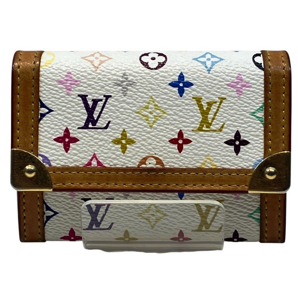 ルイヴィトン Louis Vuitton モノグラムマルチカラー ポルトモネ・プラ M92657 ケース レディース 財布【中古】