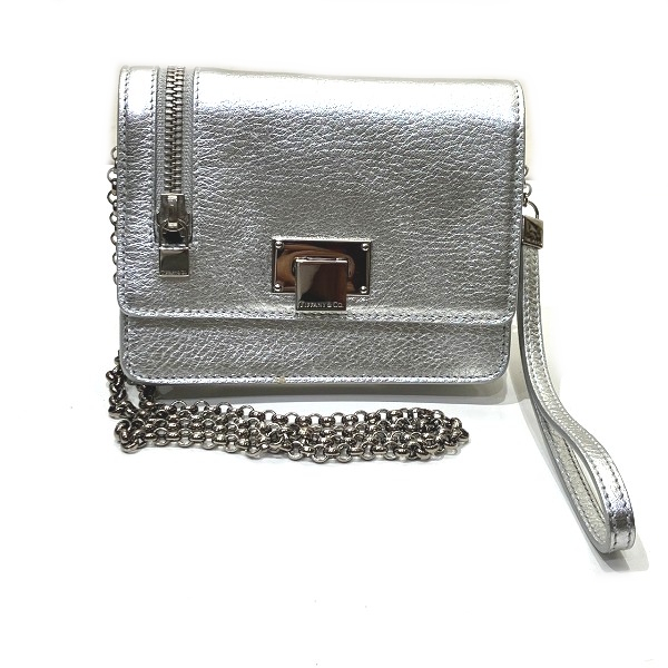 ティファニー チェーンショルダーウォレット 2つ折り財布 レディース【中古】