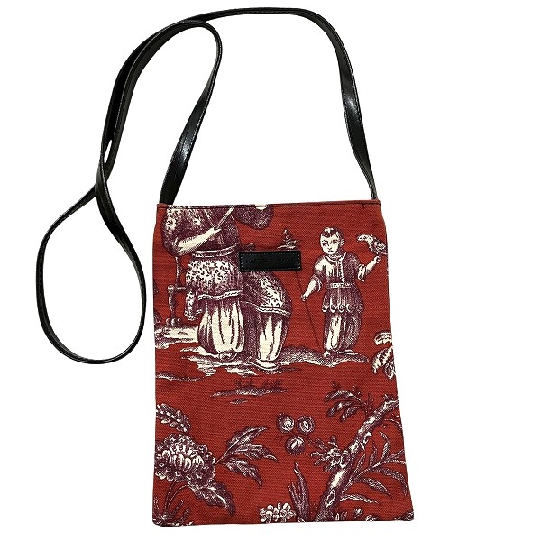 マニュエルカノヴァス キャンバス×レザー サコッシュ バッグ ショルダーバッグ レディース【中古】