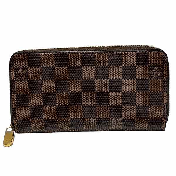 ルイヴィトン Louis Vuitton ダミエ ジッピー ウォレット N60046 ローズバレリーヌ 長財布 レディース【中古】