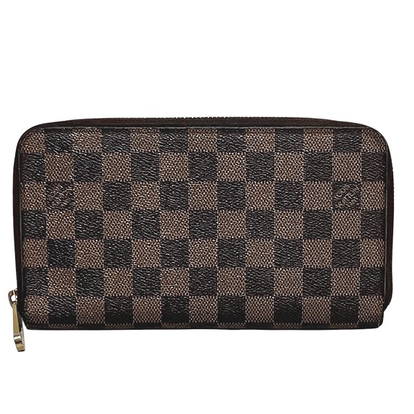 ルイヴィトン Louis Vuitton ダミエ エベヌ N60003 ラウンドファスナー 長財布 ユニセックス【中古】