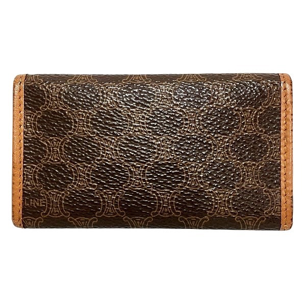 セリーヌ CELINE マカダム 6連 ブラウン PVC×レザー ブランド小物 キー