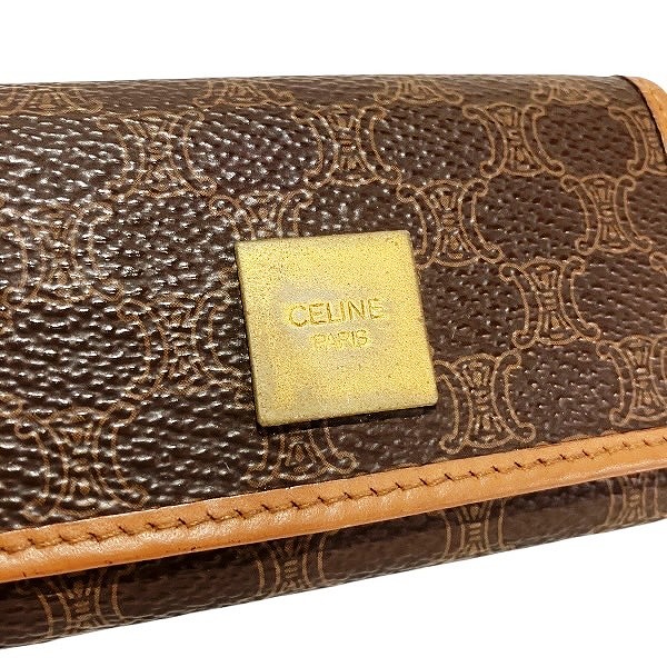 セリーヌ CELINE マカダム 6連 ブラウン PVC×レザー ブランド小物 キー