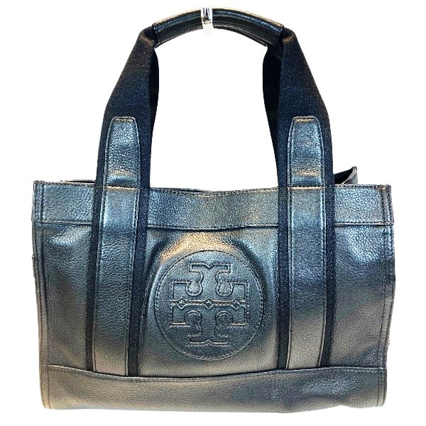 トリーバーチ ブラック レザー バッグ ハンドバッグ ユニセックス【中古】