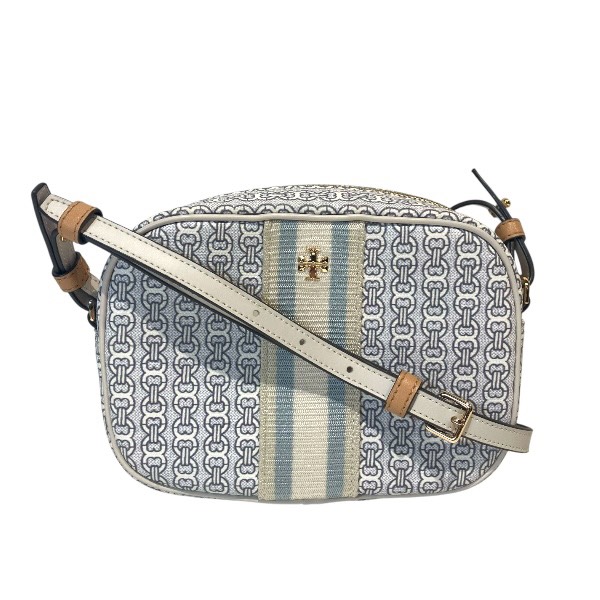 トリーバーチ ベージュ系 PVC×レザー バッグ ショルダーバッグ レディース【中古】