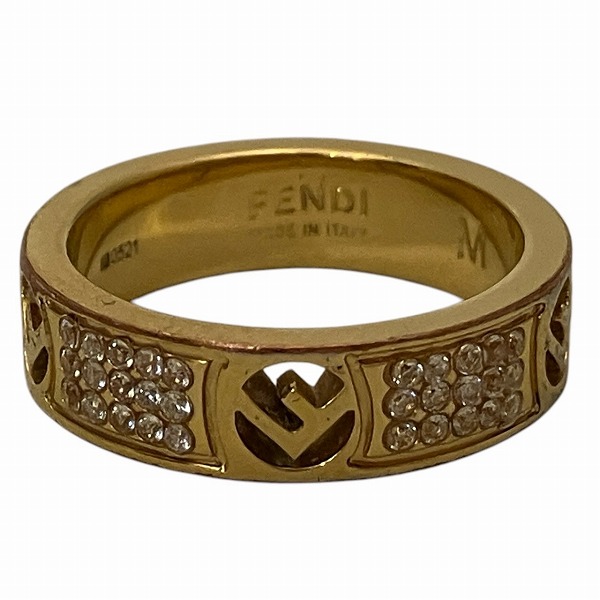 フェンディ エフ イズ フェンディ リング 指輪 M #14号 ブルー（美品