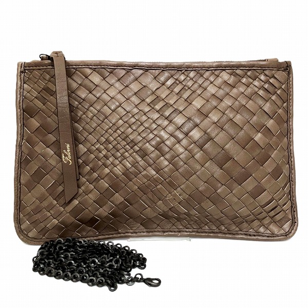 ファロルニ F1440 メッシュ 斜め掛け 2WAY バッグ ショルダーバッグ クラッチバッグ レディース【中古】