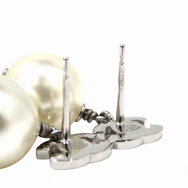 シャネル CHANEL B19 V ココマーク フェイクパール ラインストーン