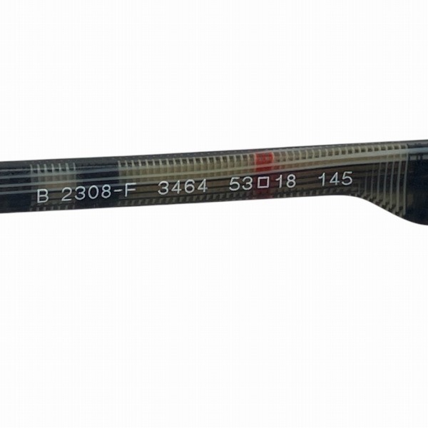 バーバリー Burberry BE2308F-3464 53□18 145 チェック 度入り 眼鏡