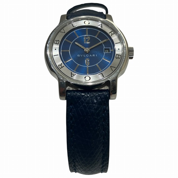 BVLGARI Solotempo アナログ時計 ブルー BVLGARI Solotempo アナログ時計 ブルー ブルガリ】絶妙なブルー