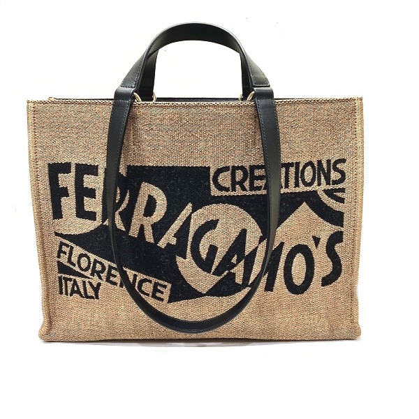 フェラガモ GG-219406 2WAY バッグ トートバッグ ショルダーバッグ レディース【中古】