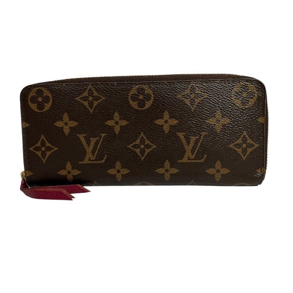 ルイヴィトン Louis Vuitton モノグラム ポルトフォイユクレマンス M60742 ラウンドジップ 長財布 レディース【中古】