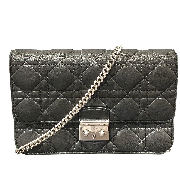 ディオール ニューロック チェーンウォレット バッグ ショルダーバッグ レディース 財布【中古】