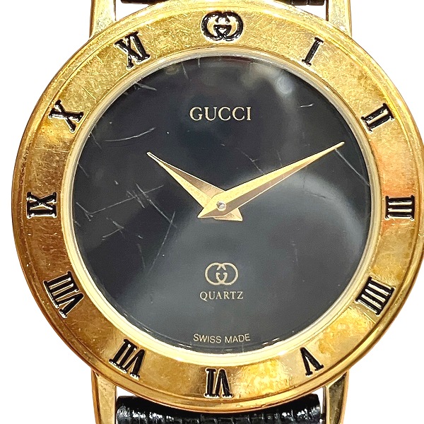 グッチ 1◇稼働◇ グッチ 3001L ゴールド クオーツ レディース 腕時計