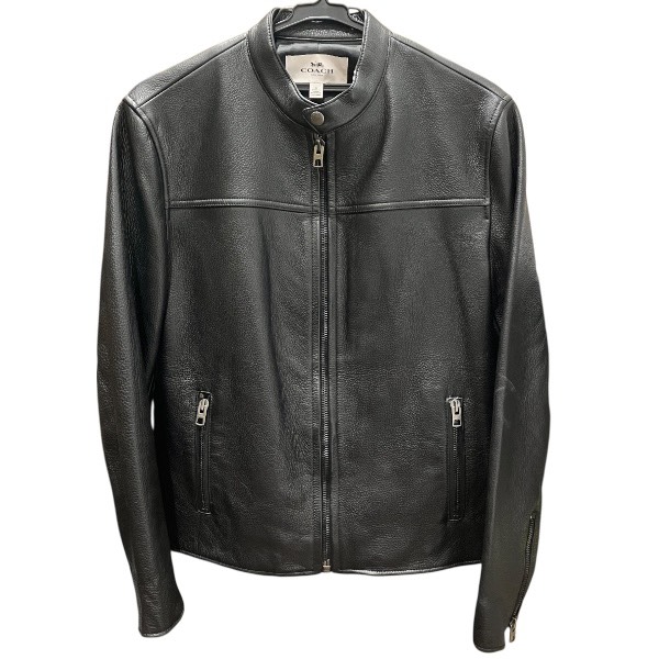 コーチ COACH シングルライダースジャケット F86594 Sサイズ レザー アパレル ジャケット メンズ 小物【中古】