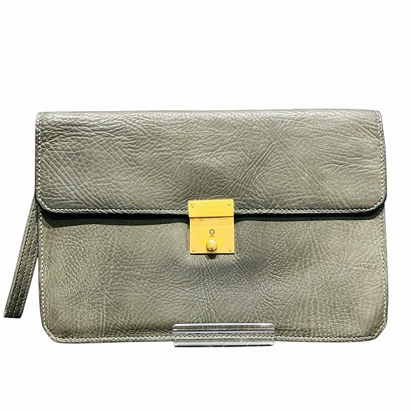 ヴァレクストラ グレー バッグ セカンドバッグ クラッチバッグ ユニセックス【中古】