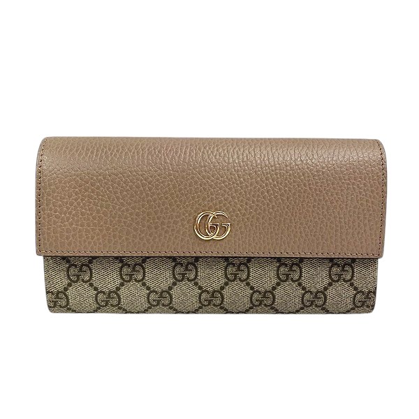 グッチ GUCCI ダブルG バイカラー コンチネンタルウォレット 735594 長財布 レディース【中古】
